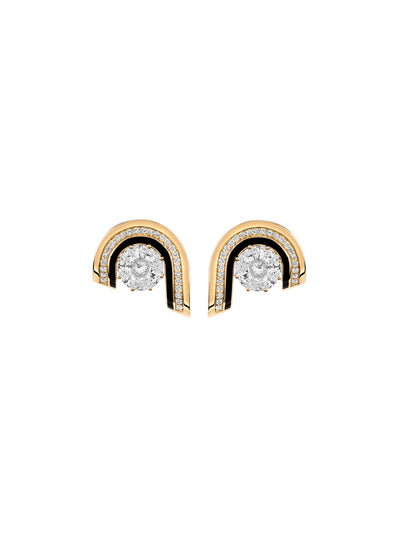Dias Brilliant Jet Black Earrings