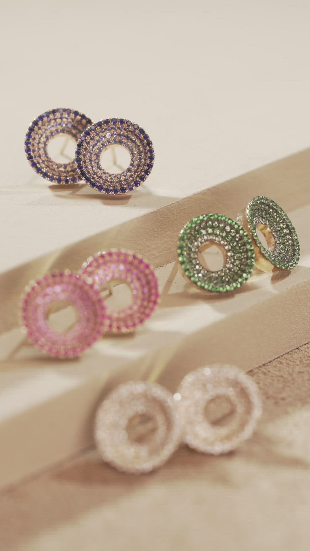 Load video: Drew Full Pavé Earrings